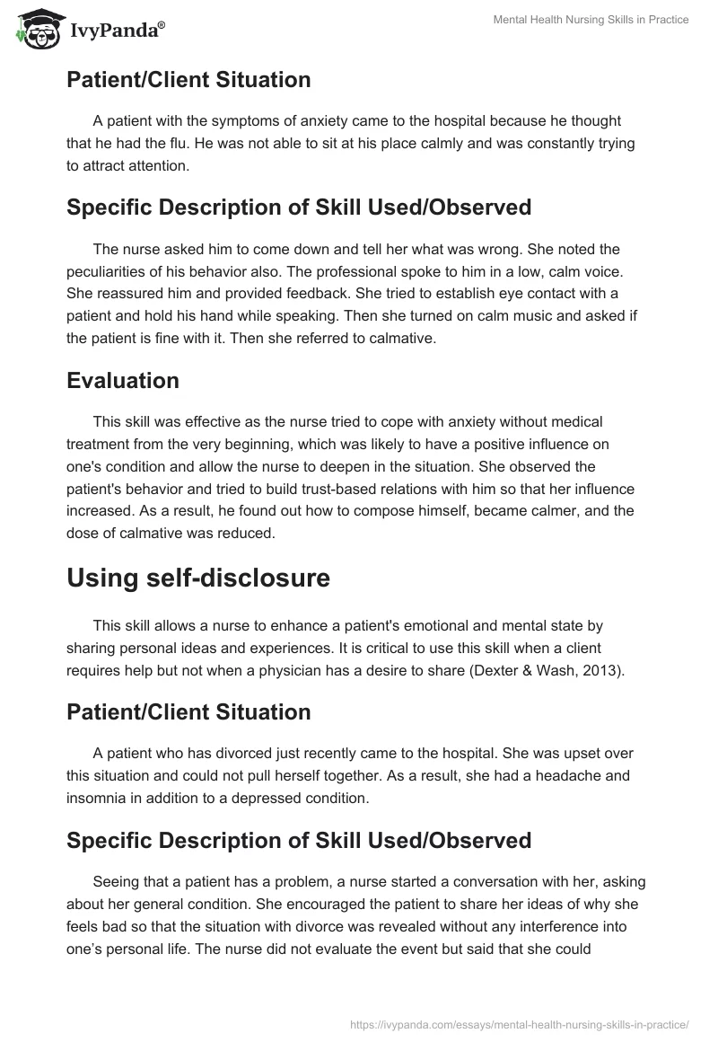 Mental Health Nursing Skills in Practice. Page 4