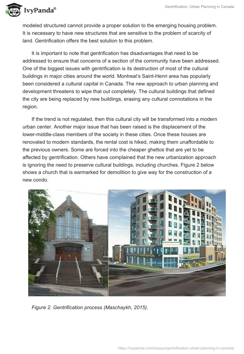 Gentrification: Urban Planning in Canada. Page 3