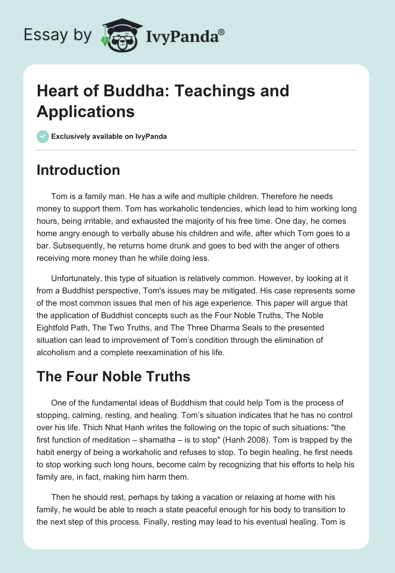 Heart of Buddha: Teachings and Applications. Page 1