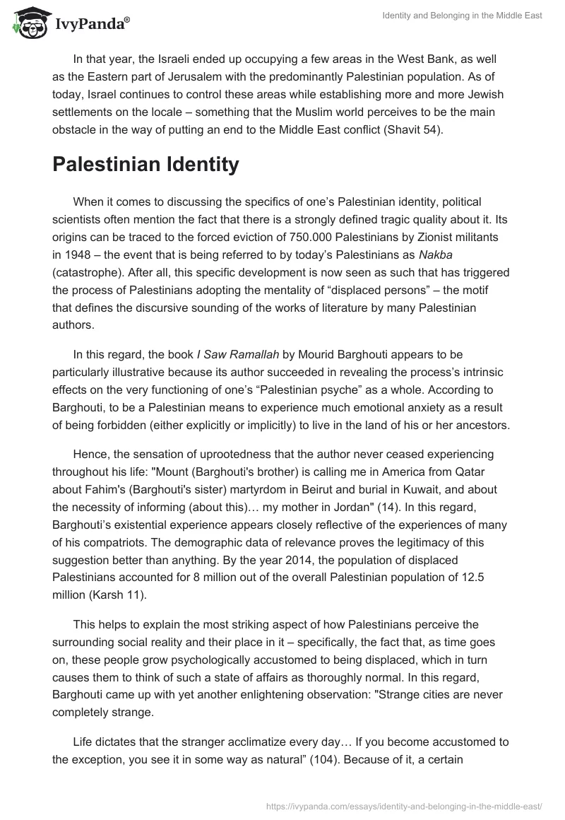 Identity and Belonging in the Middle East. Page 2