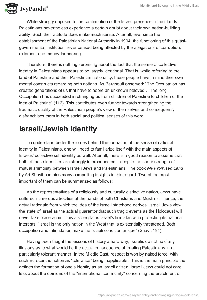 Identity and Belonging in the Middle East. Page 4