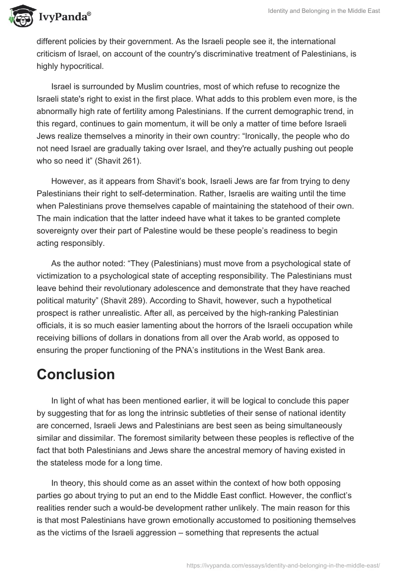 Identity and Belonging in the Middle East. Page 5