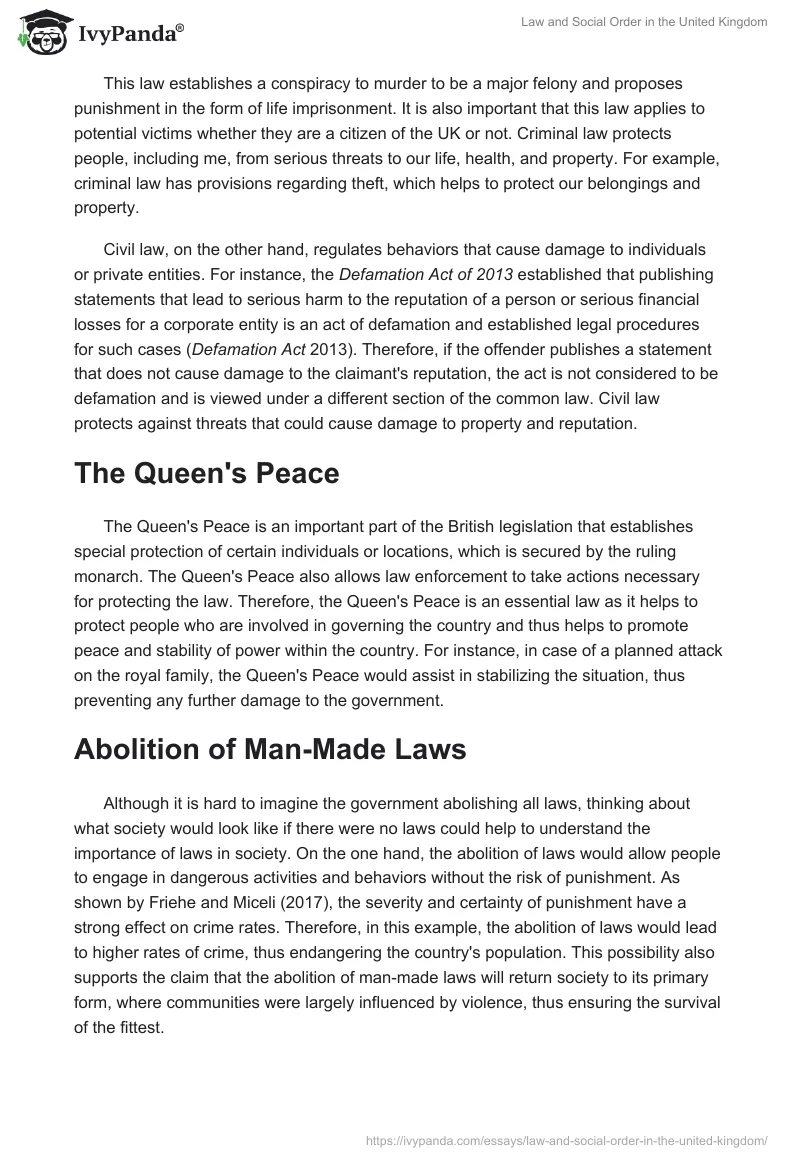 Law and Social Order in the United Kingdom. Page 3