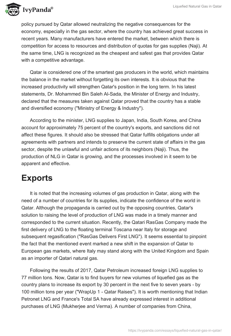 Liquefied Natural Gas in Qatar. Page 2