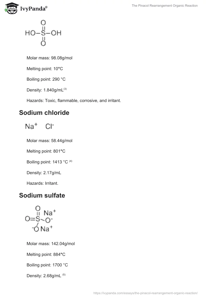 The Pinacol Rearrangement Organic Reaction. Page 3