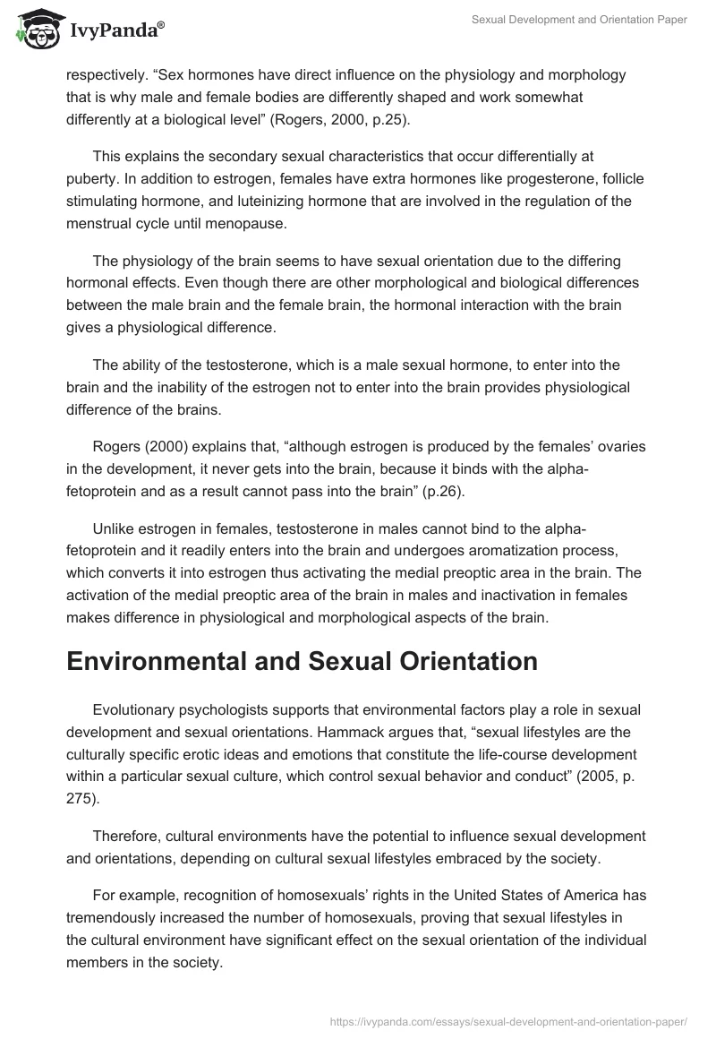 Sexual Development and Orientation Paper. Page 3