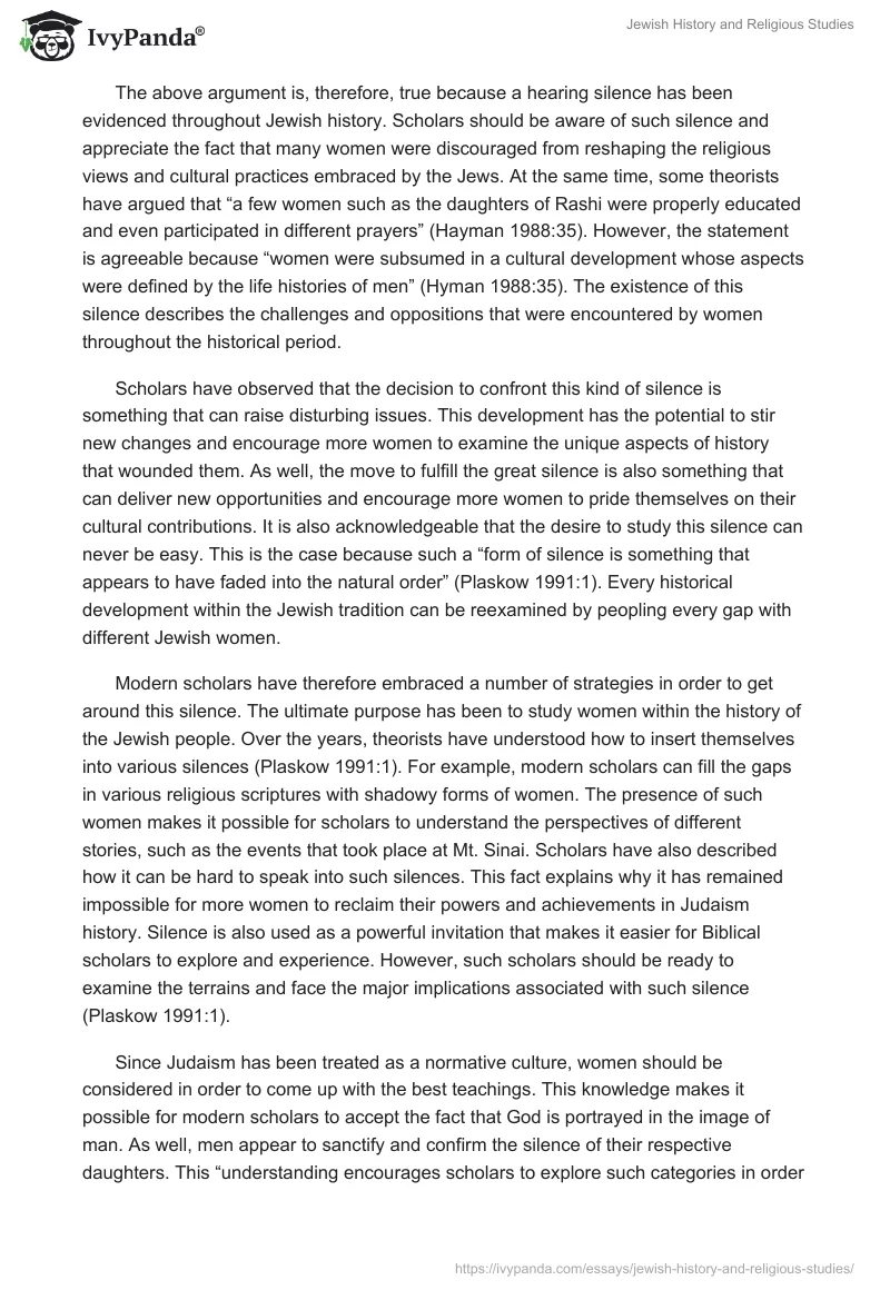 Jewish History and Religious Studies. Page 4