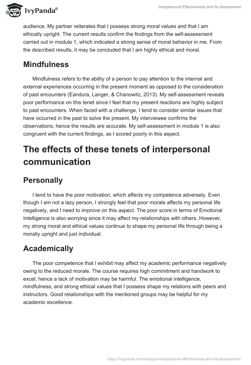 Interpersonal Effectiveness and Its Assessment. Page 2