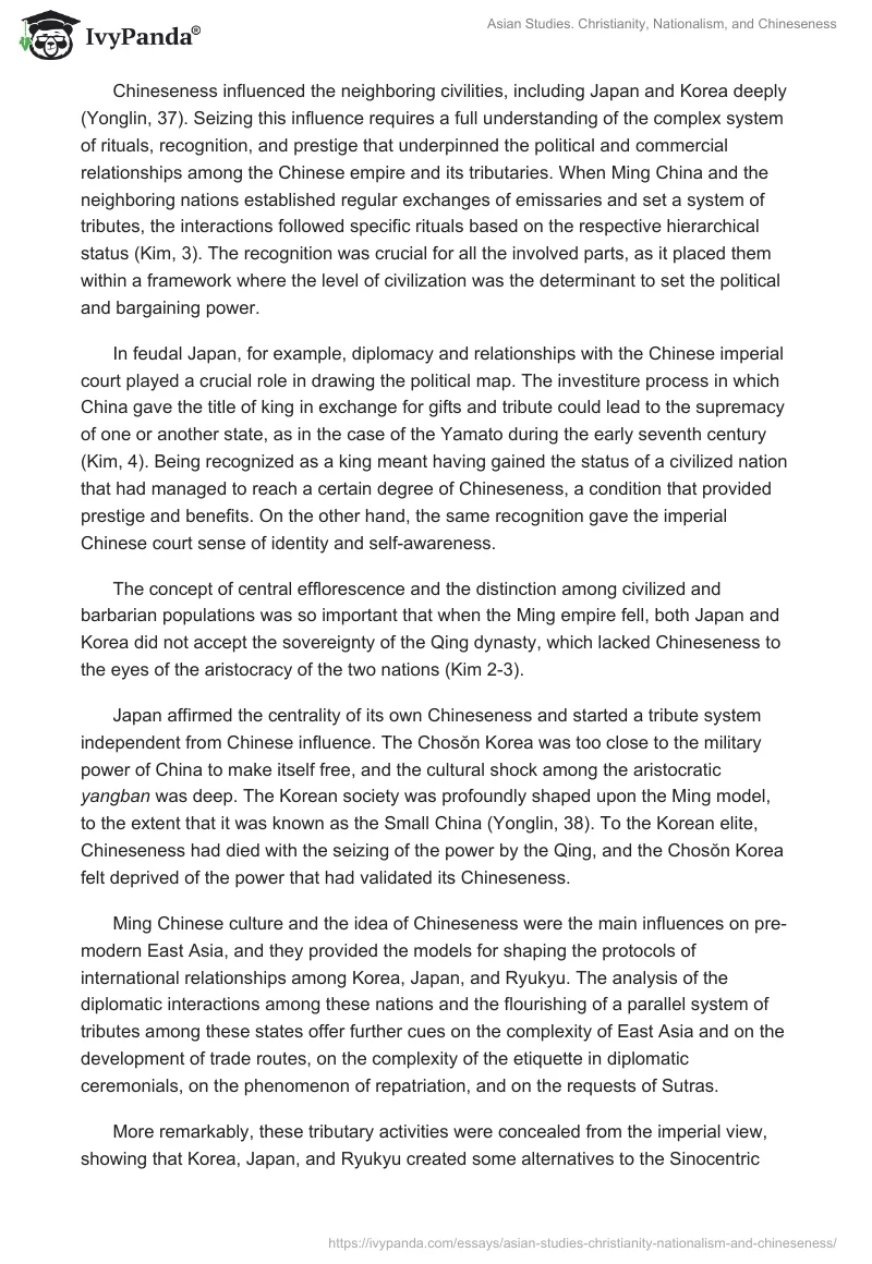 Asian Studies. Christianity, Nationalism, and Chineseness. Page 3