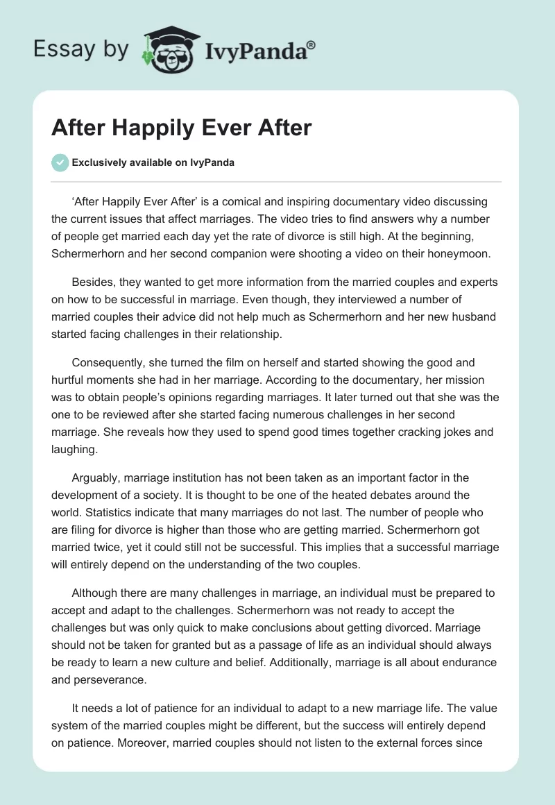 After Happily Ever After. Page 1