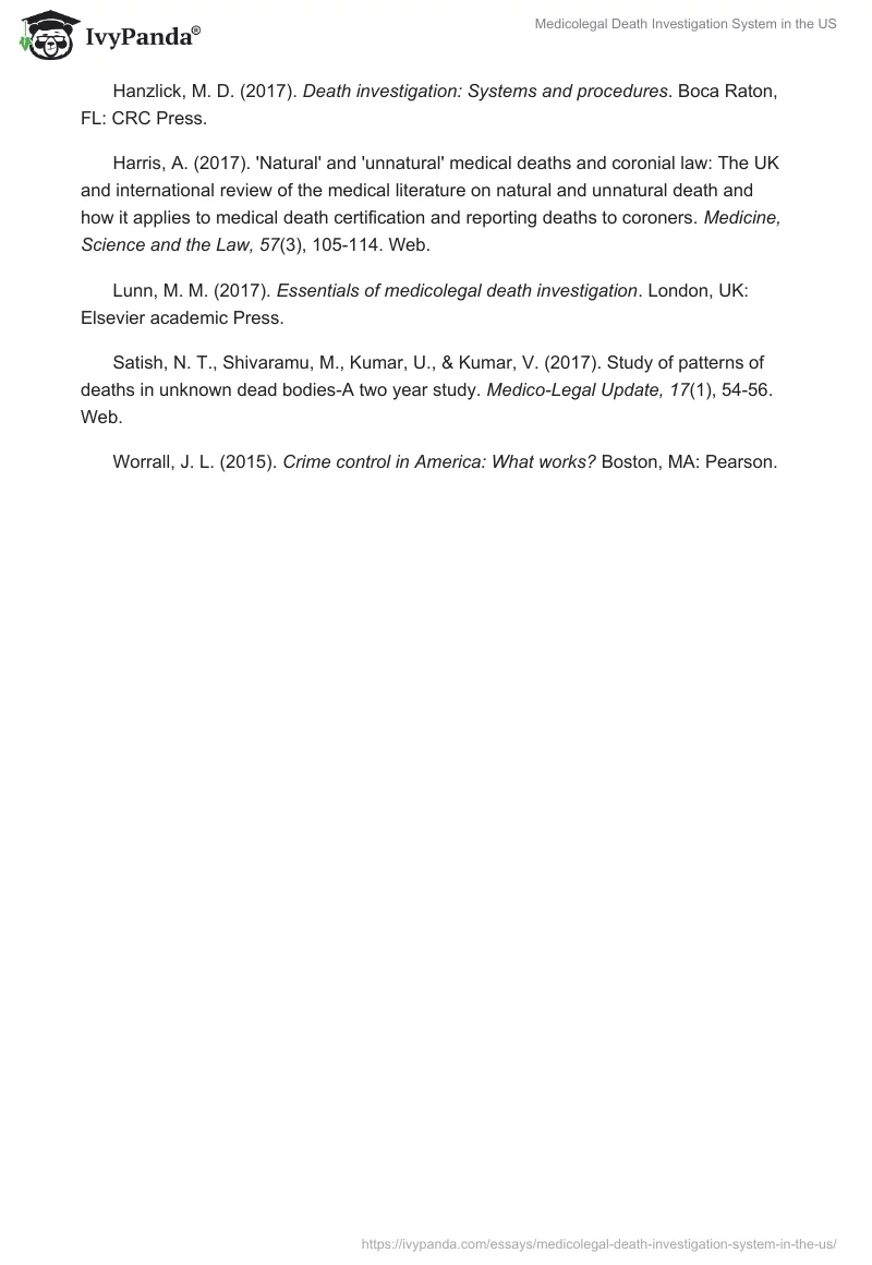 Medicolegal Death Investigation System in the US. Page 4