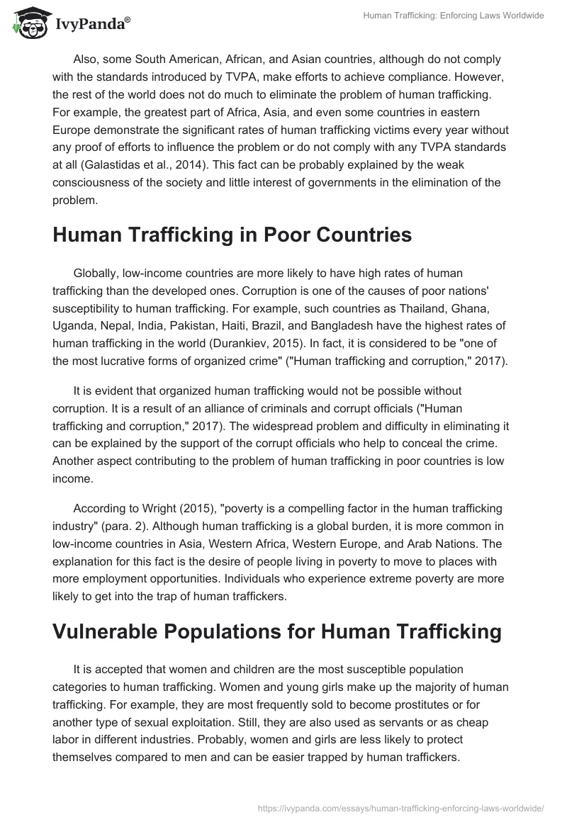 Human Trafficking: Enforcing Laws Worldwide. Page 2