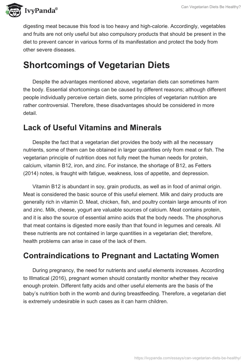 Can Vegetarian Diets Be Healthy?. Page 4