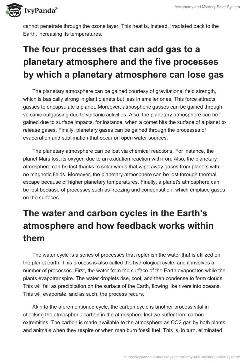Astronomy and Mystery Solar System. Page 2
