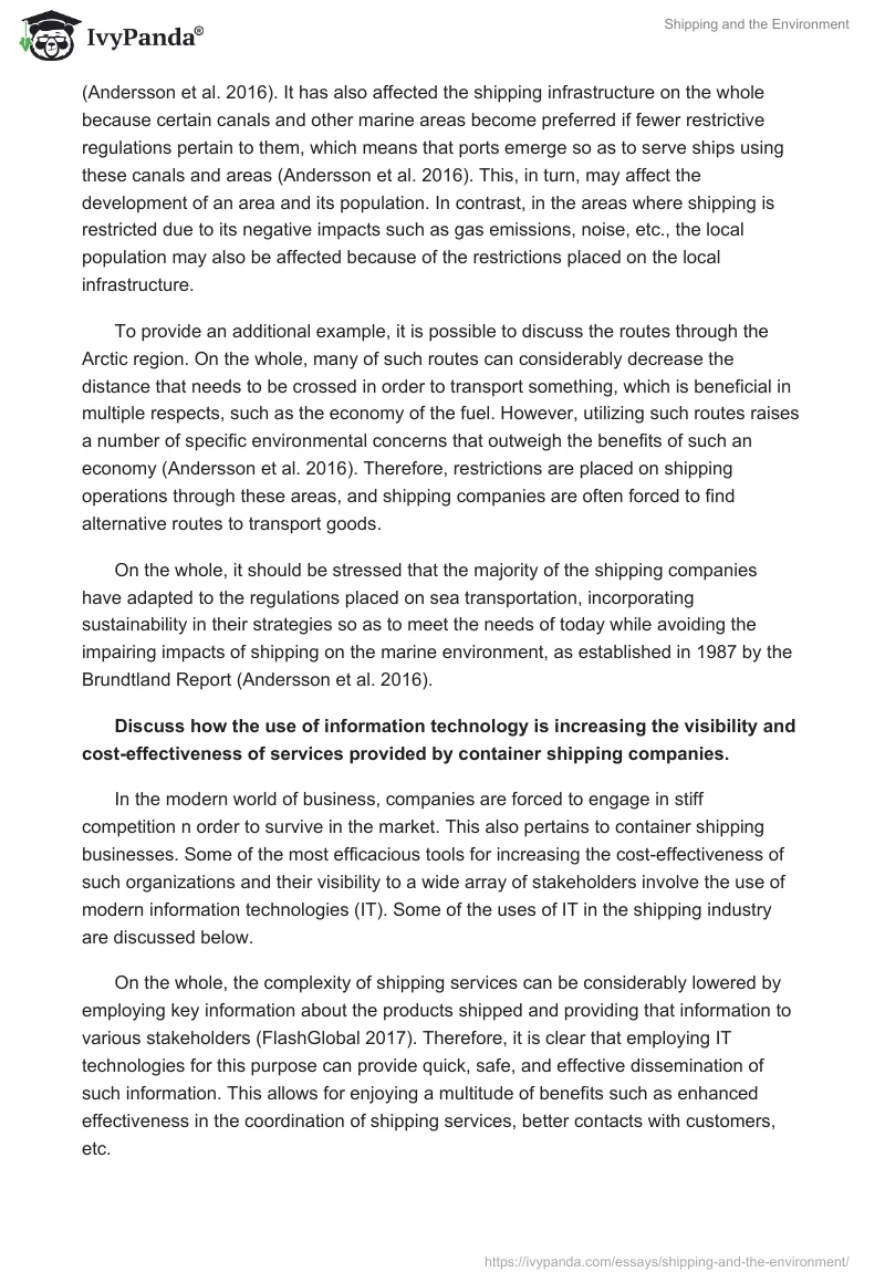 Shipping and the Environment. Page 2