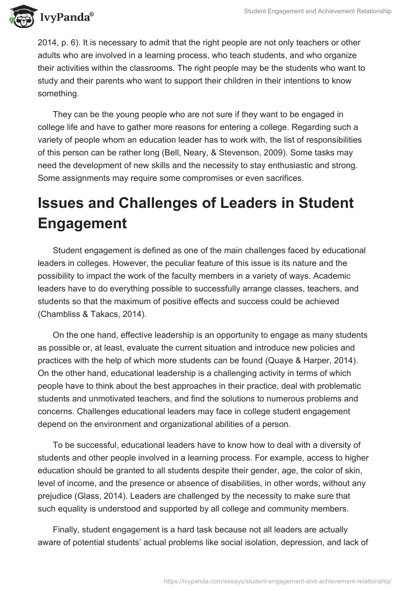 Student Engagement and Achievement Relationship. Page 2