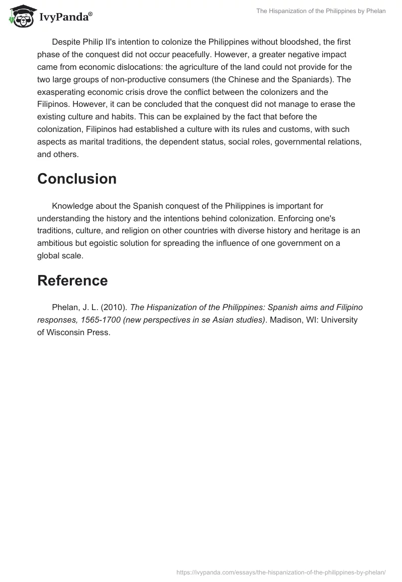 "The Hispanization of the Philippines" by Phelan. Page 2