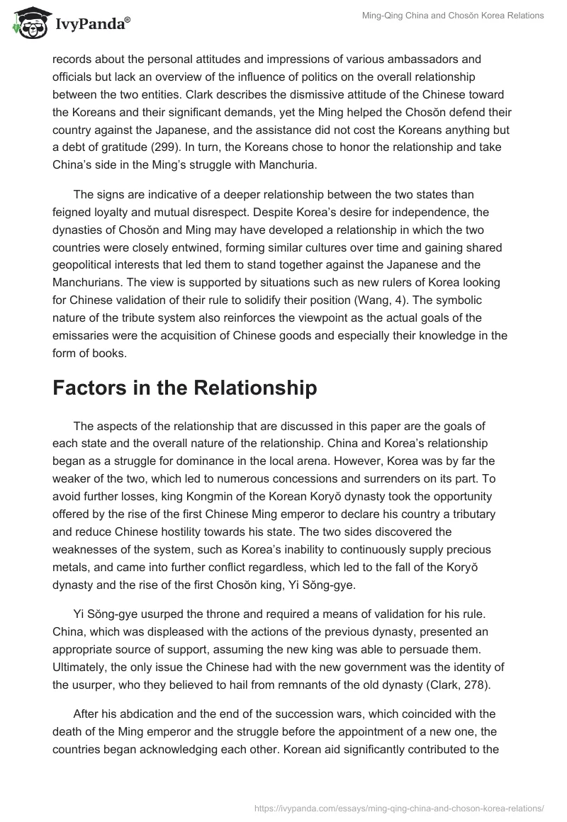 Ming-Qing China and Chosŏn Korea Relations. Page 2