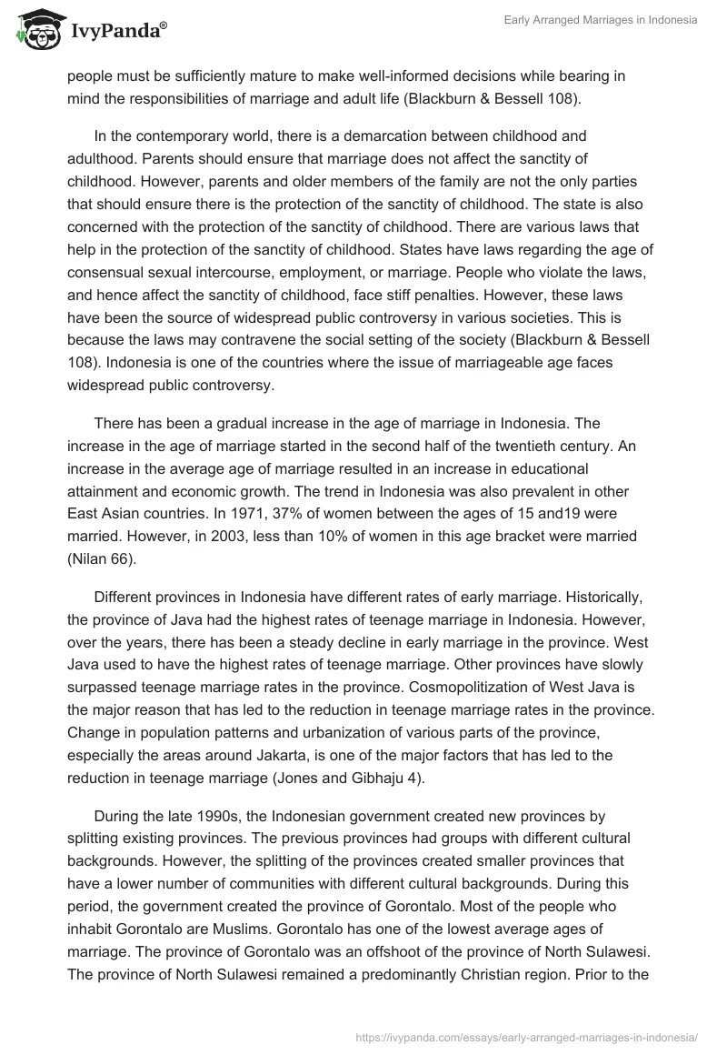 Early Arranged Marriages in Indonesia. Page 2