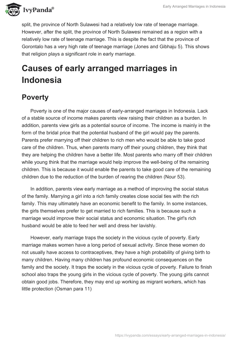 Early Arranged Marriages in Indonesia. Page 3