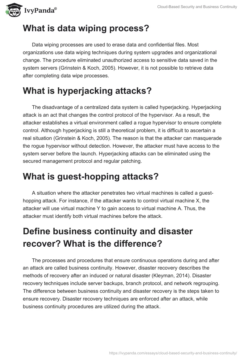 Cloud-Based Security and Business Continuity. Page 2