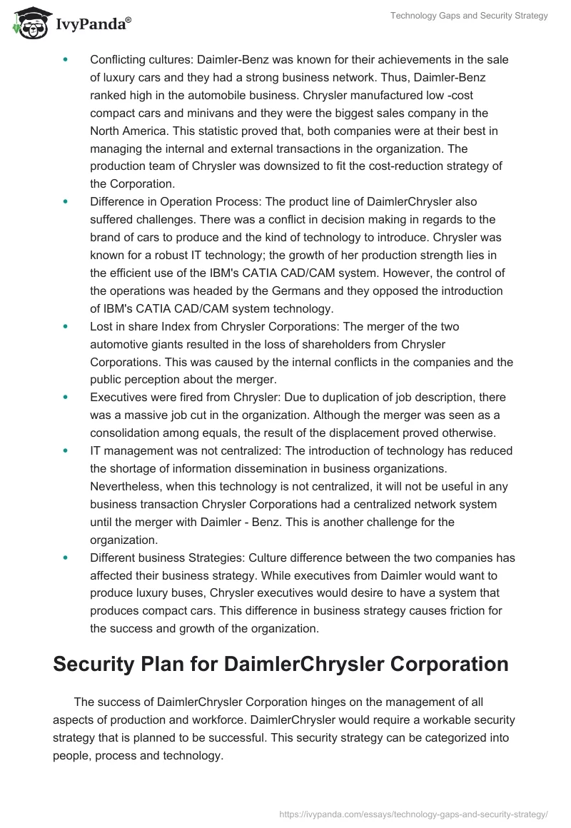 Technology Gaps and Security Strategy. Page 2