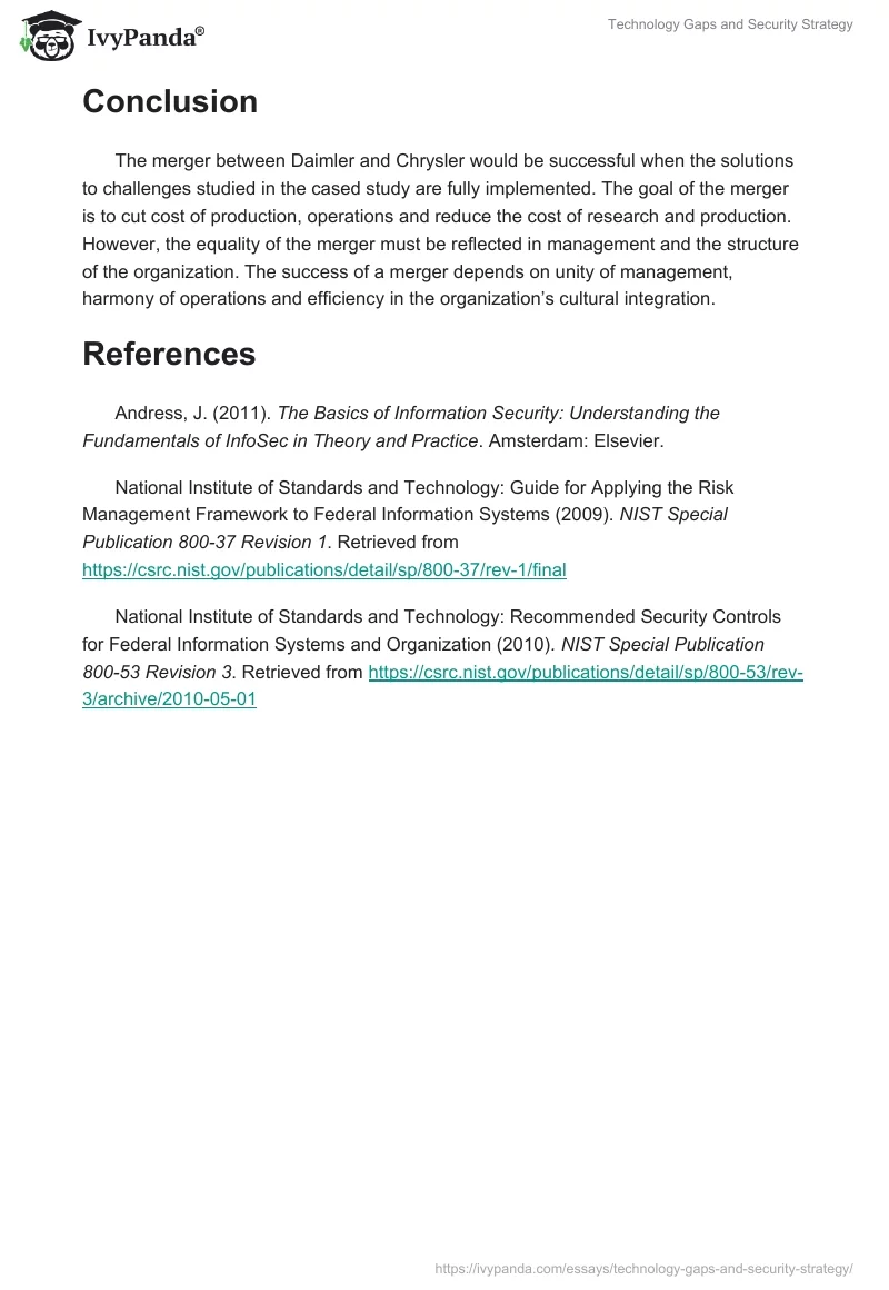 Technology Gaps and Security Strategy. Page 5