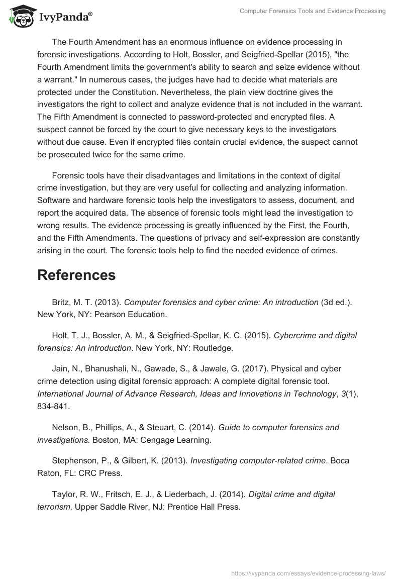 Computer Forensics Tools and Evidence Processing. Page 3