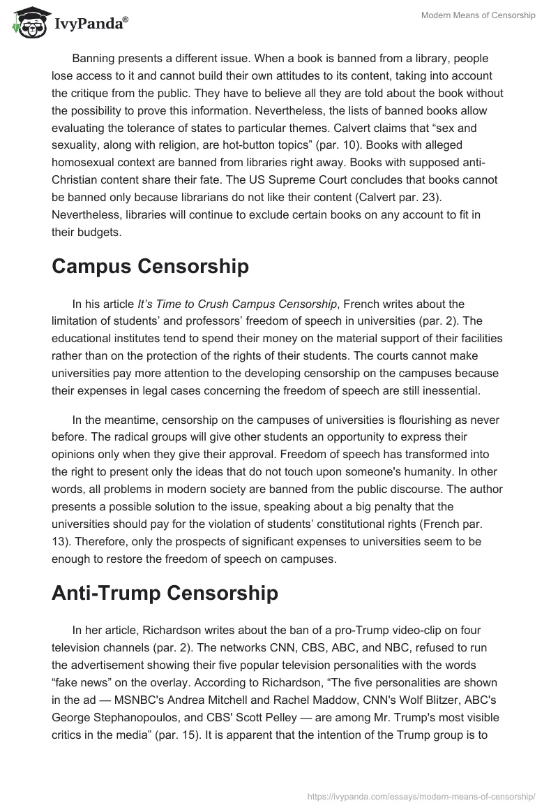 Modern Means of Censorship. Page 3