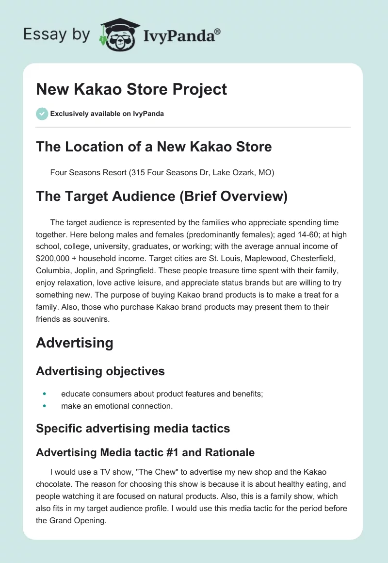 New Kakao Store Project. Page 1