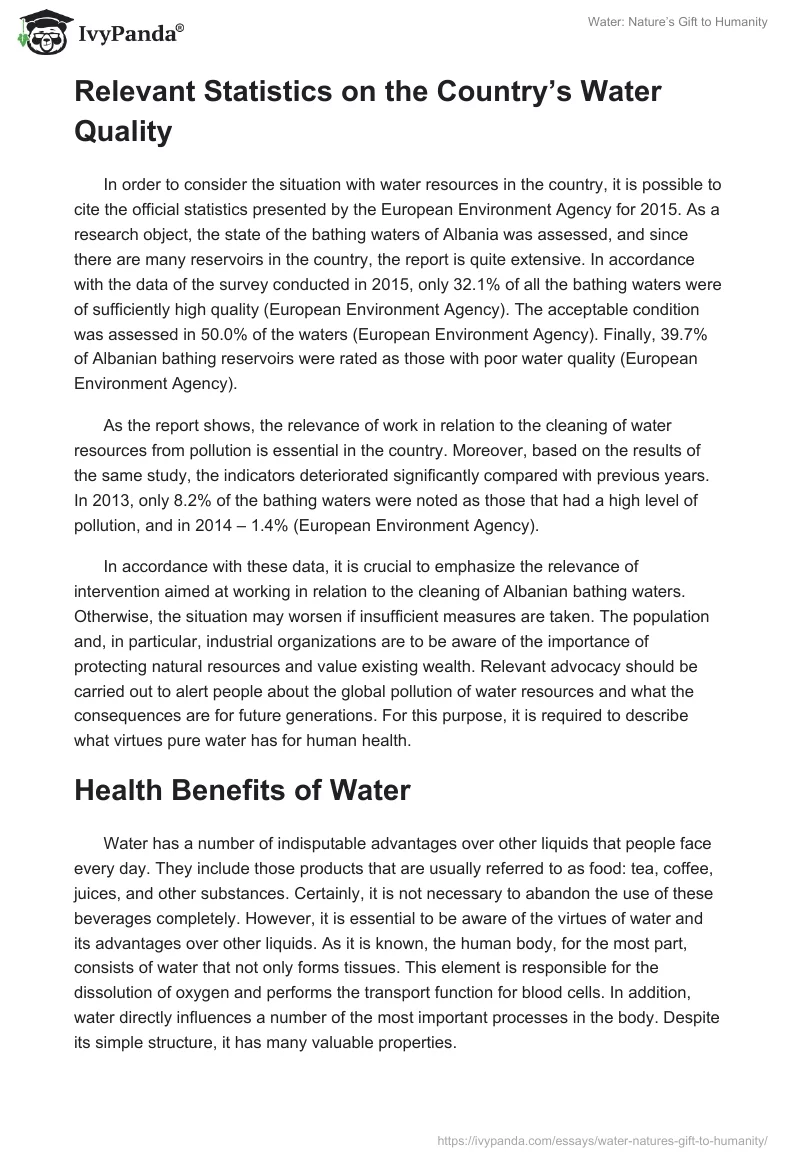 Water: Nature’s Gift to Humanity. Page 2
