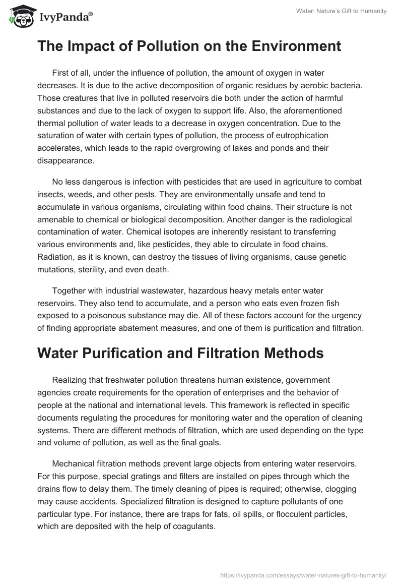Water: Nature’s Gift to Humanity. Page 5
