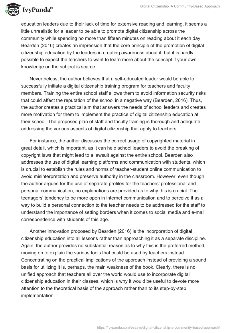 Digital Citizenship: A Community-Based Approach. Page 3