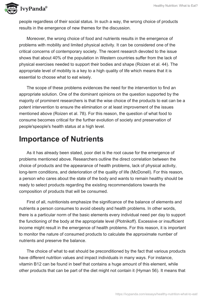Healthy Nutrition: What to Eat?. Page 2