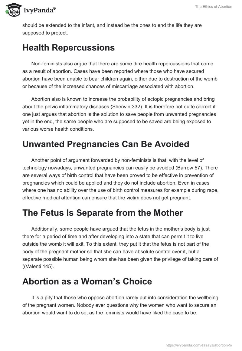 The Ethics of Abortion. Page 2