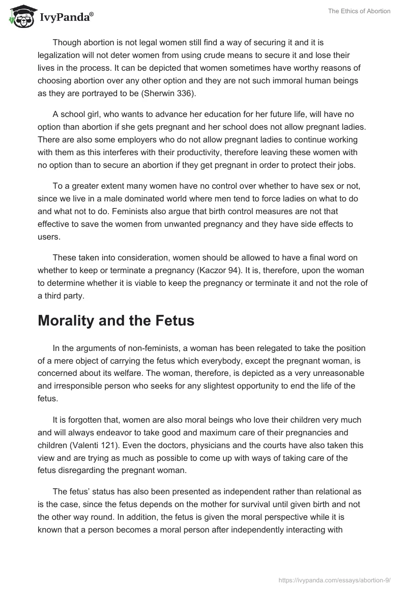 The Ethics of Abortion. Page 3