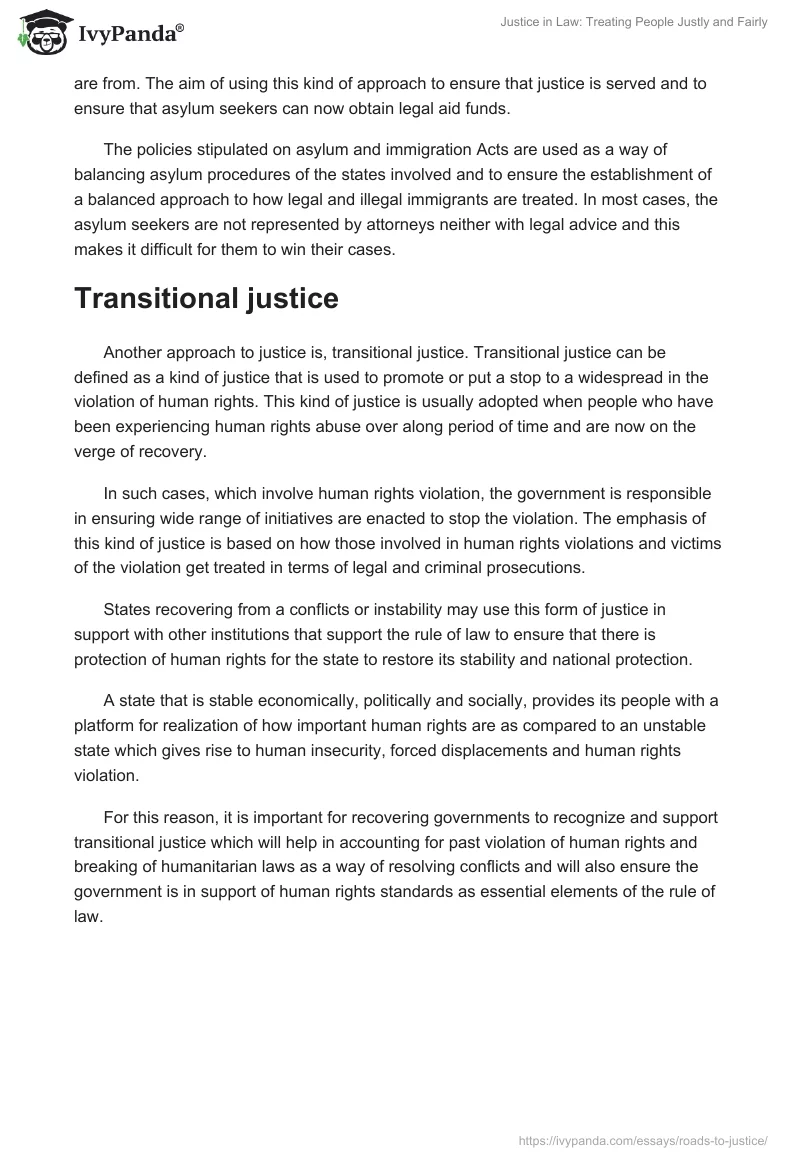 Justice in Law: Treating People Justly and Fairly. Page 2