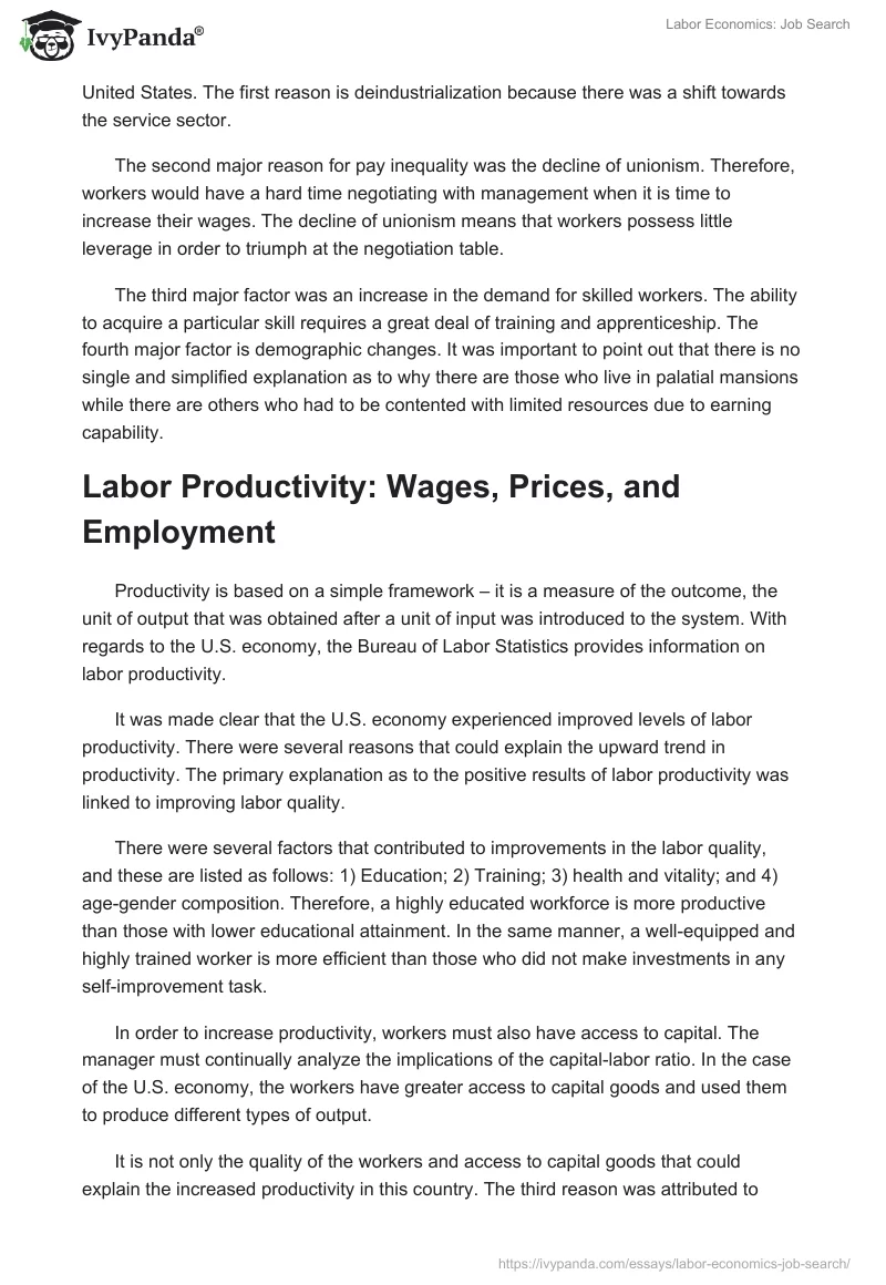 Labor Economics: Job Search. Page 5