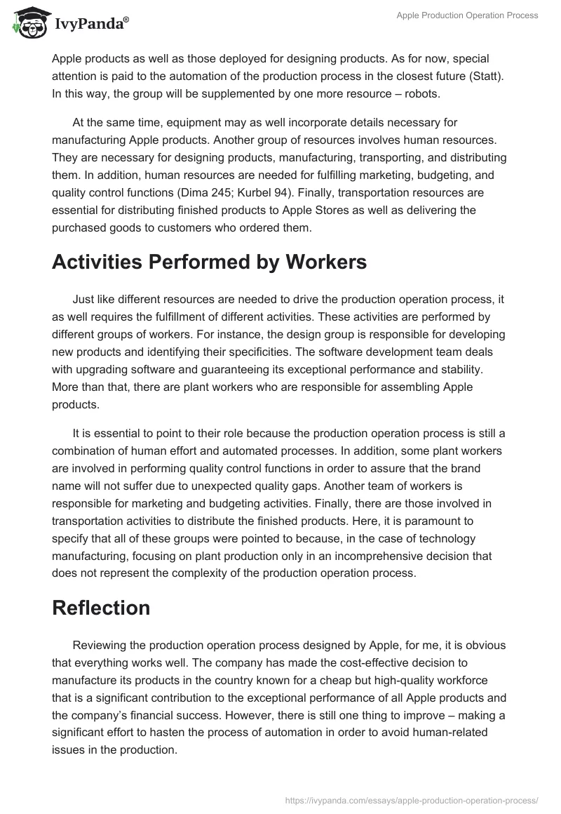 Apple Production Operation Process. Page 2