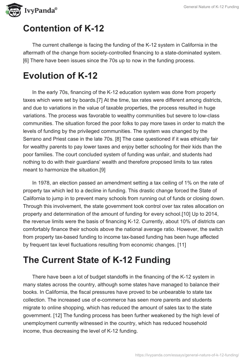 General Nature of K-12 Funding. Page 2
