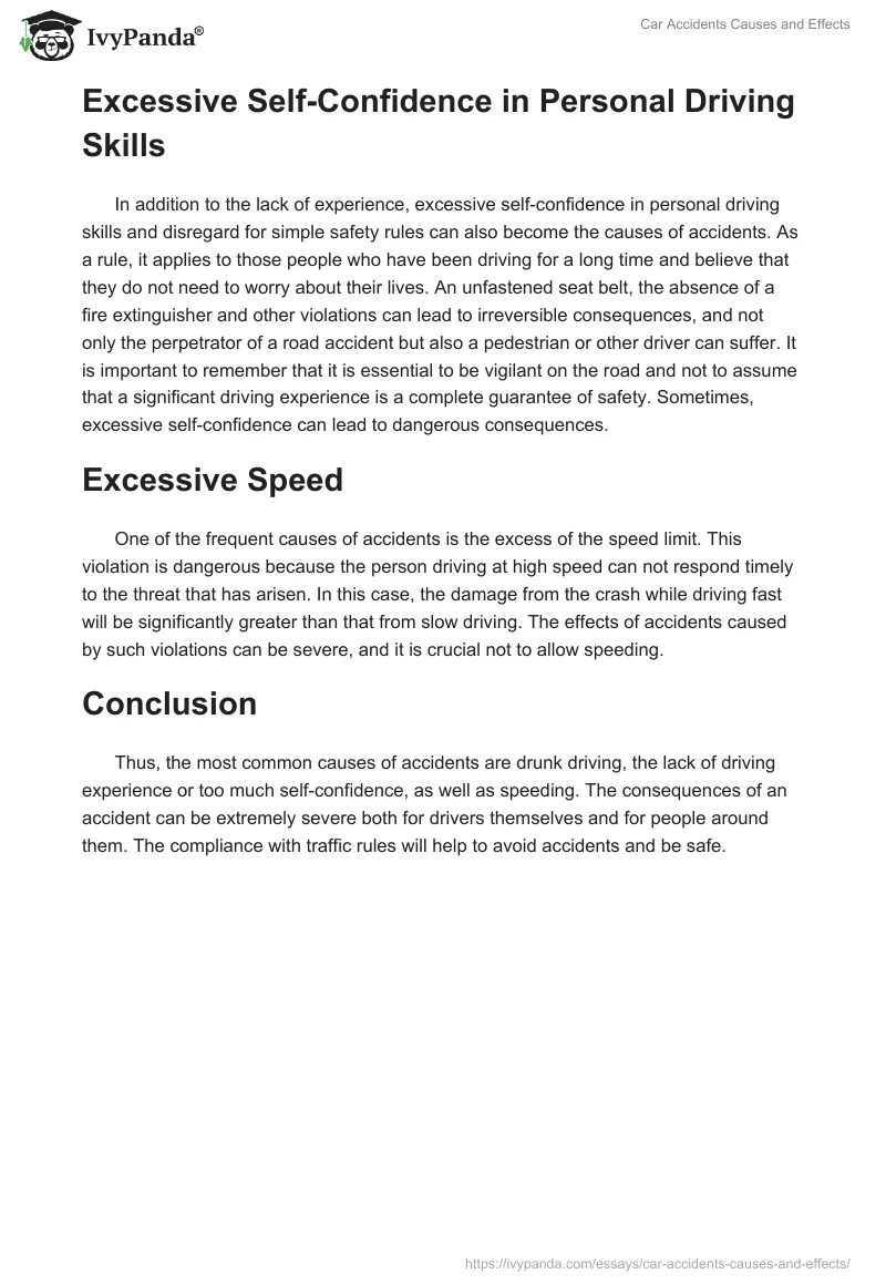 Car Accidents Causes and Effects. Page 2