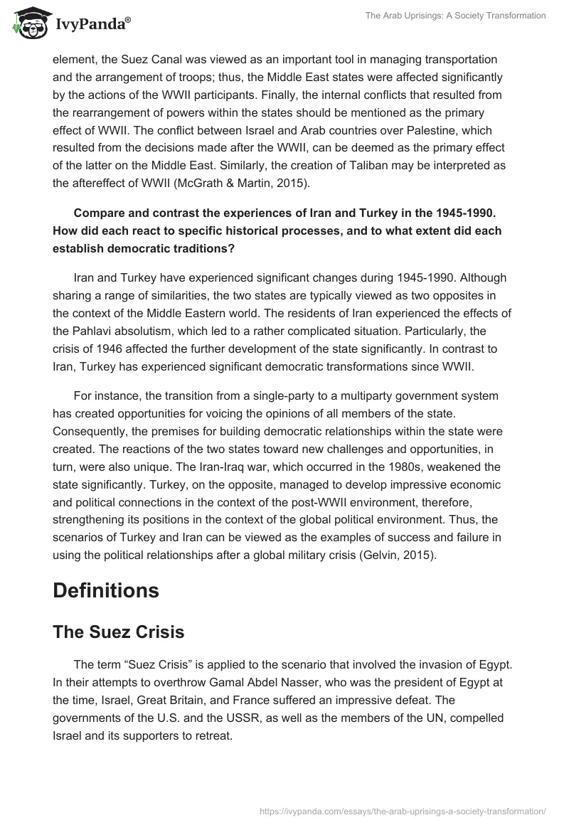 The Arab Uprisings: A Society Transformation. Page 2