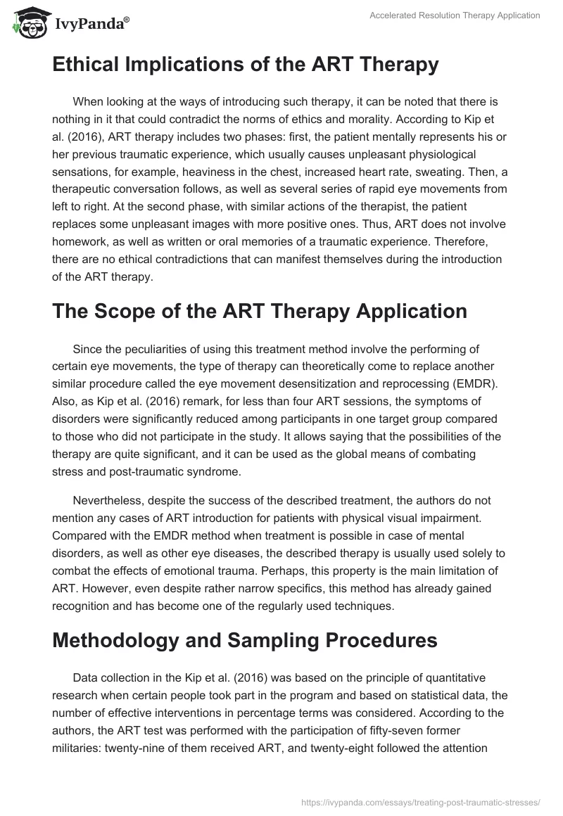 Accelerated Resolution Therapy Application. Page 2