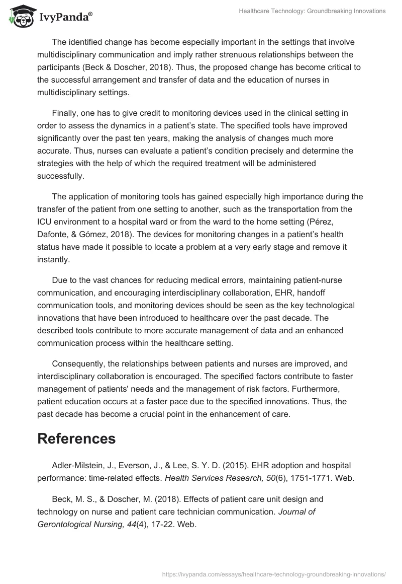 Healthcare Technology: Groundbreaking Innovations. Page 2