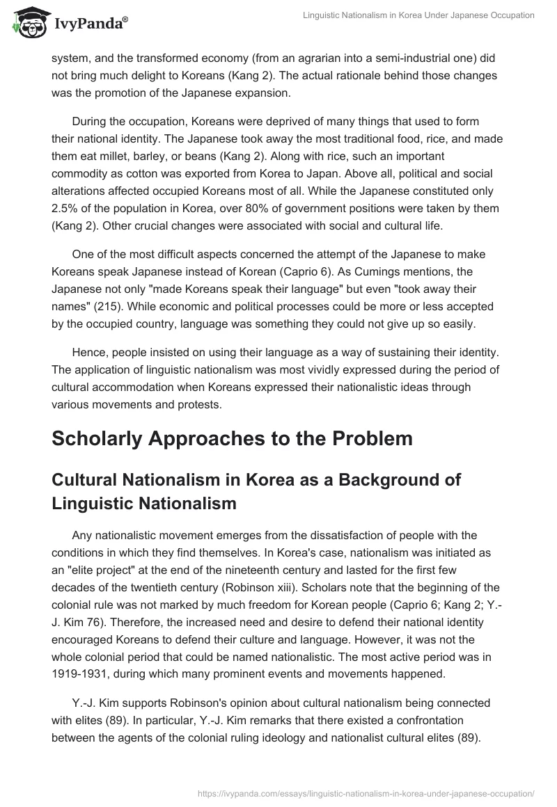 Linguistic Nationalism in Korea Under Japanese Occupation. Page 2