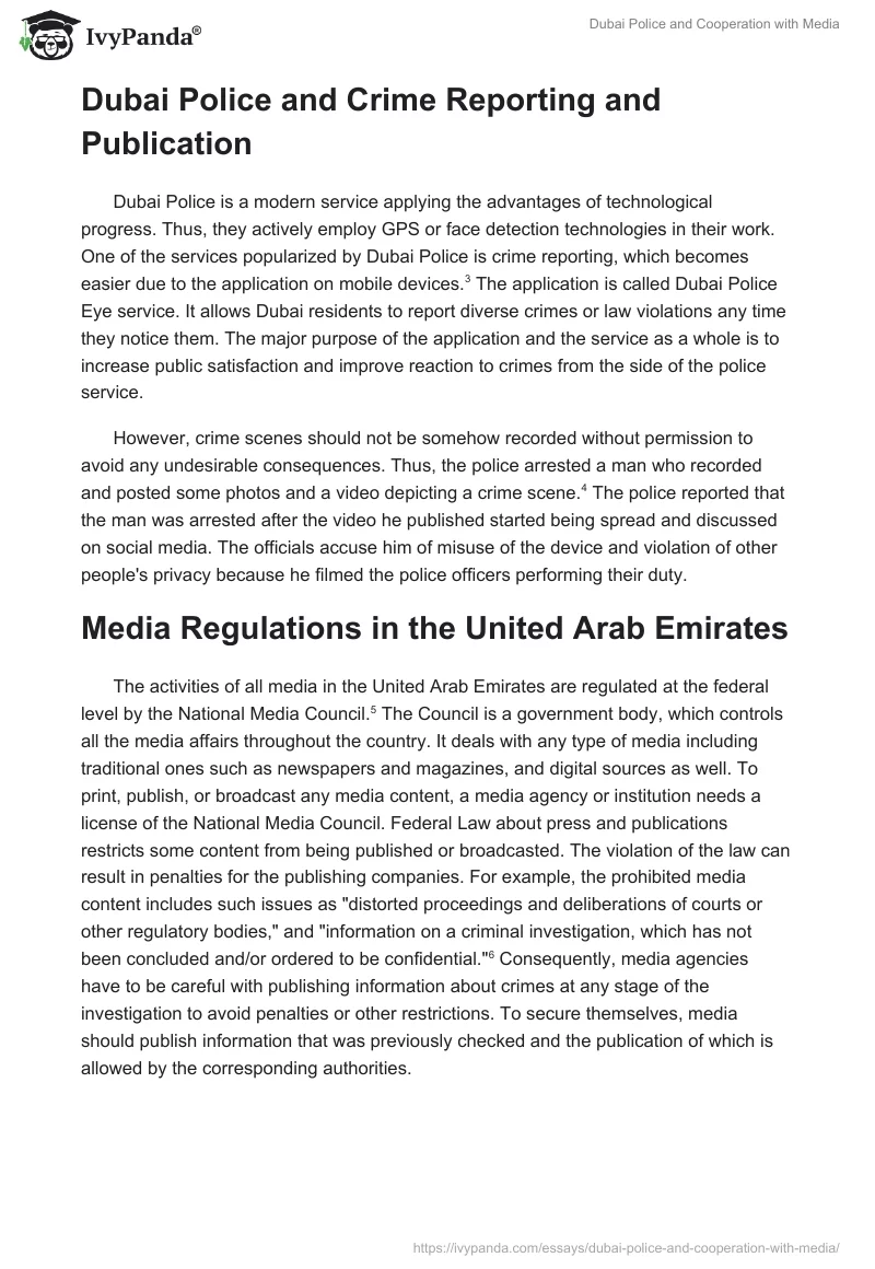 Dubai Police and Cooperation With Media. Page 2