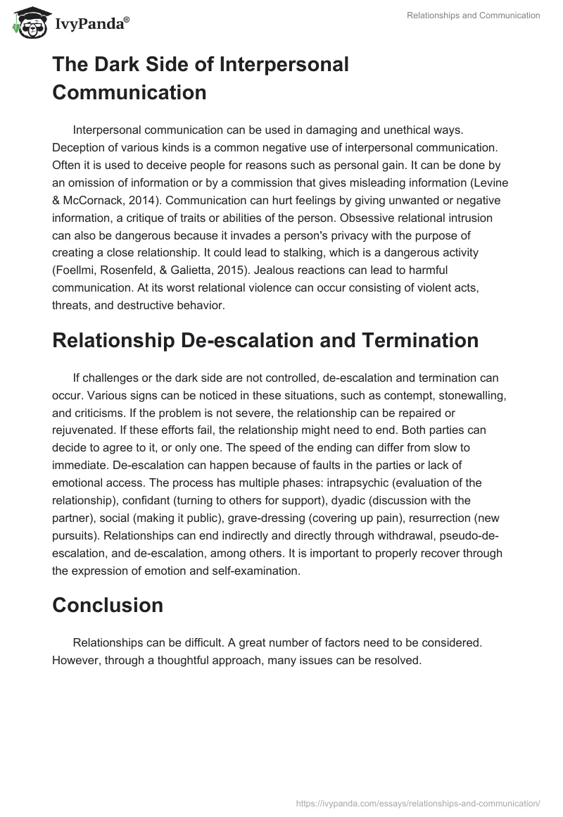 Relationships and Communication. Page 2