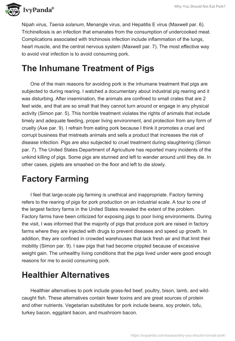 Why You Should Not Eat Pork?. Page 2