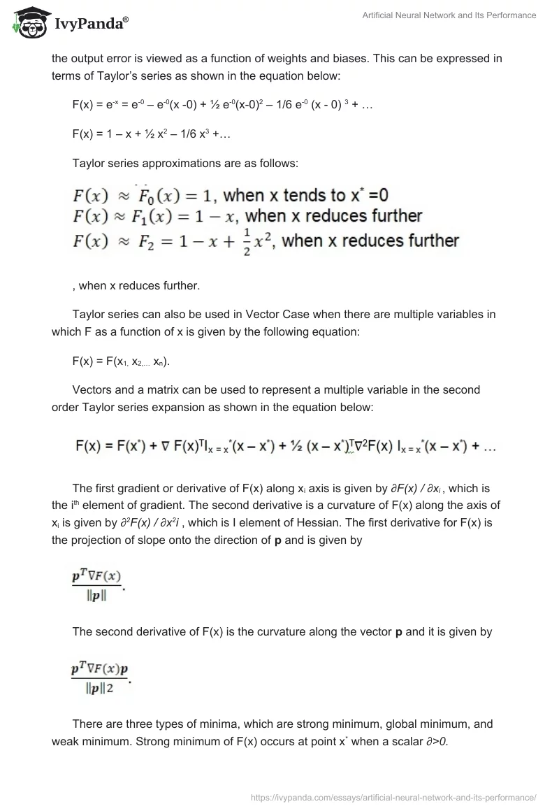 Artificial Neural Network and Its Performance. Page 5