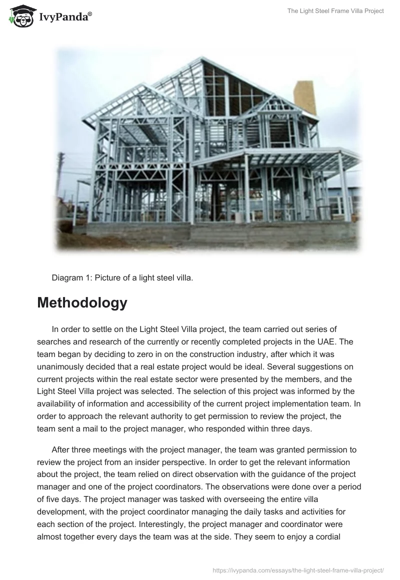 The Light Steel Frame Villa Project. Page 2